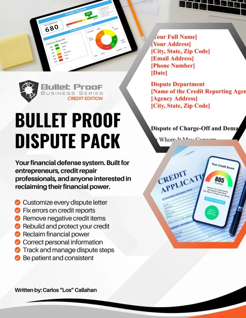 Bullet Proof Dispute Pack